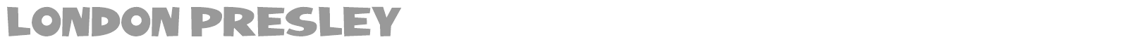 London Presley font preview